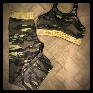 Camo Victoria Secret Matching Athletic set